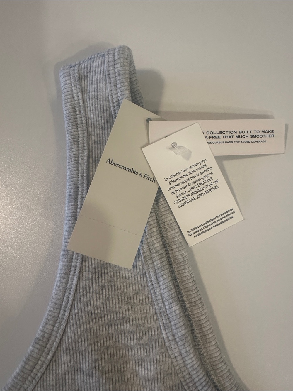 Abercrombie & Fitch Gray Ribbed Tank Top - Picture 2 of 12